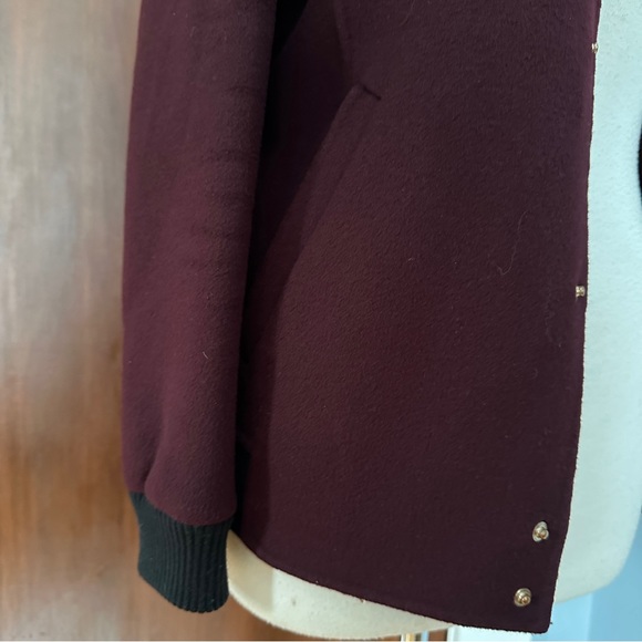 Burgundy bomber jacket - Picture 7 of 10
